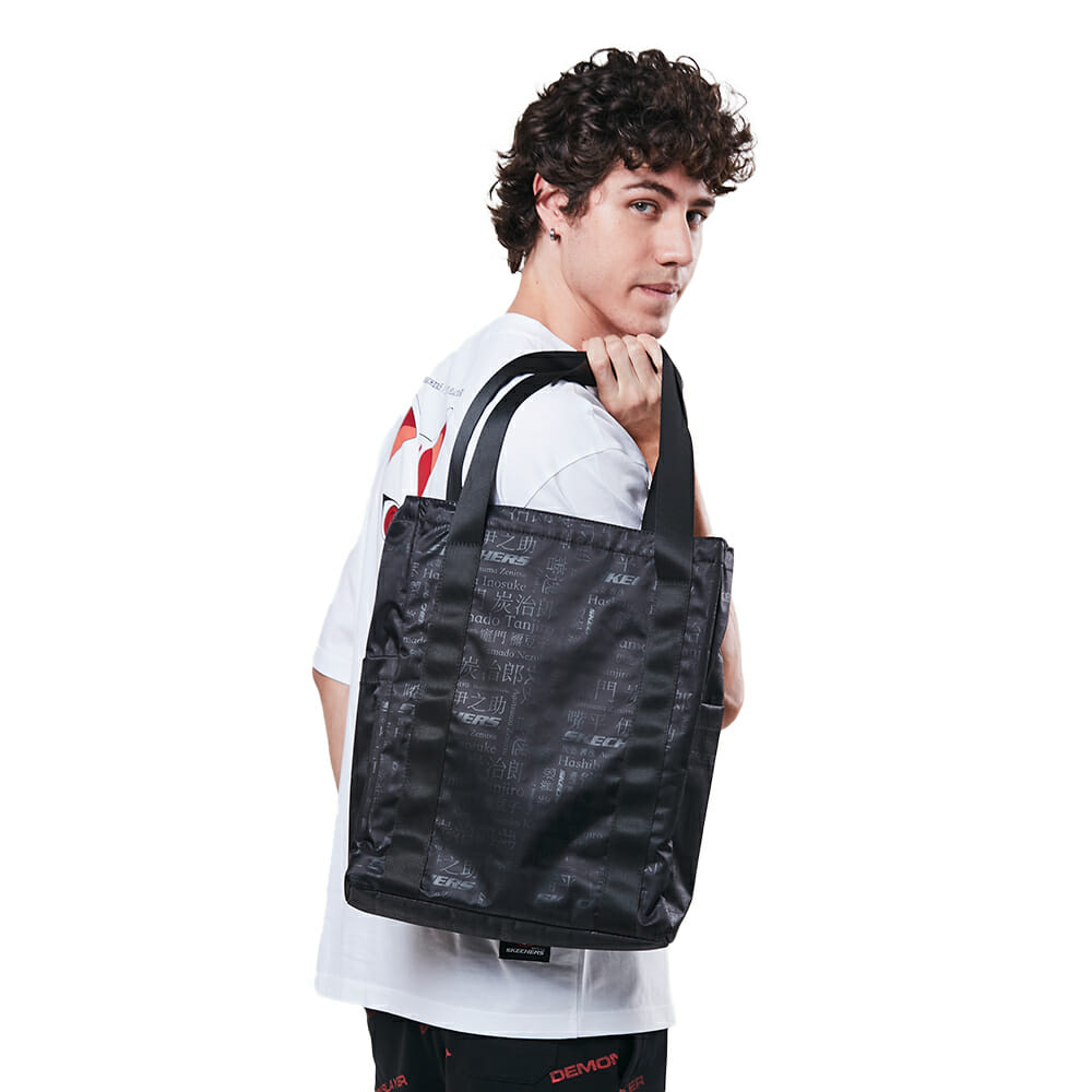 skechers x demon slayer unisex tote bag black