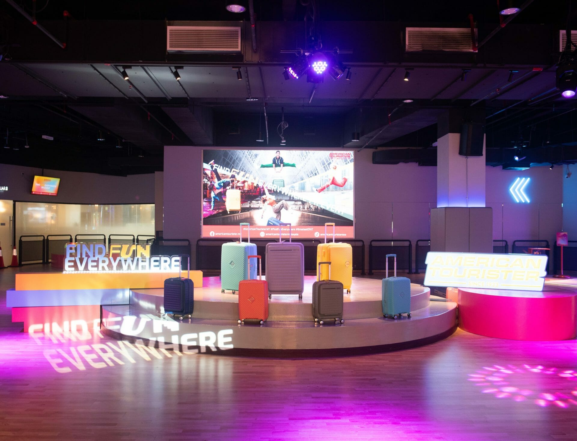 find fun everywhere stage