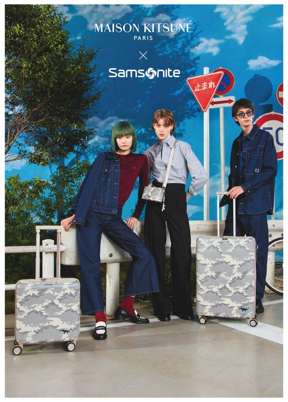 portrait maison kitsune x samsonite 1