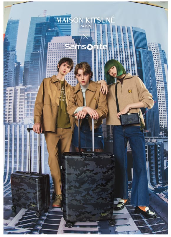 portrait maison kitsune x samsonite 3