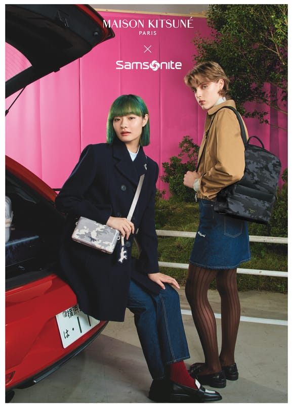 portrait maison kitsune x samsonite 4