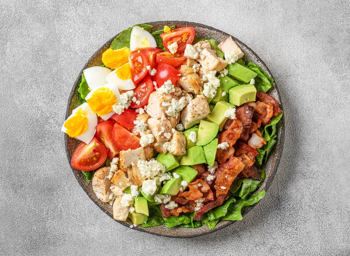 cobb salad eggs chicken cheese