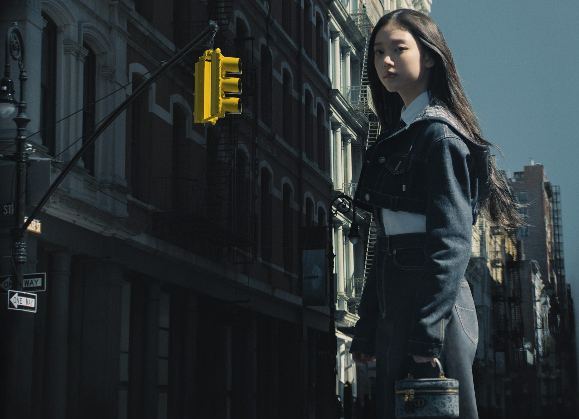 fall 24 denim dior oblique campaign with haerin © tanya & zhenya posternak 1