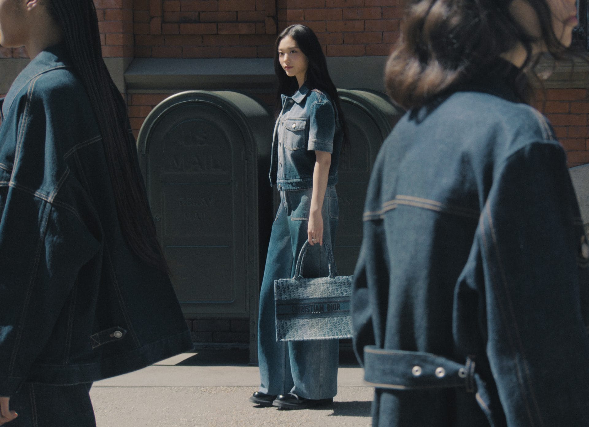 fall 24 denim dior oblique campaign with haerin © tanya & zhenya posternak 5